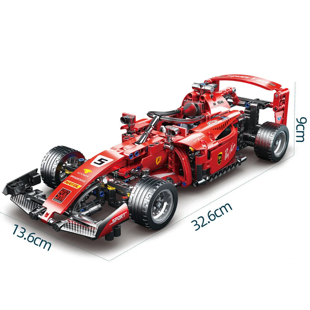 KAVOWORLD Racing Car Building Sets MOC Model Toy for STEM