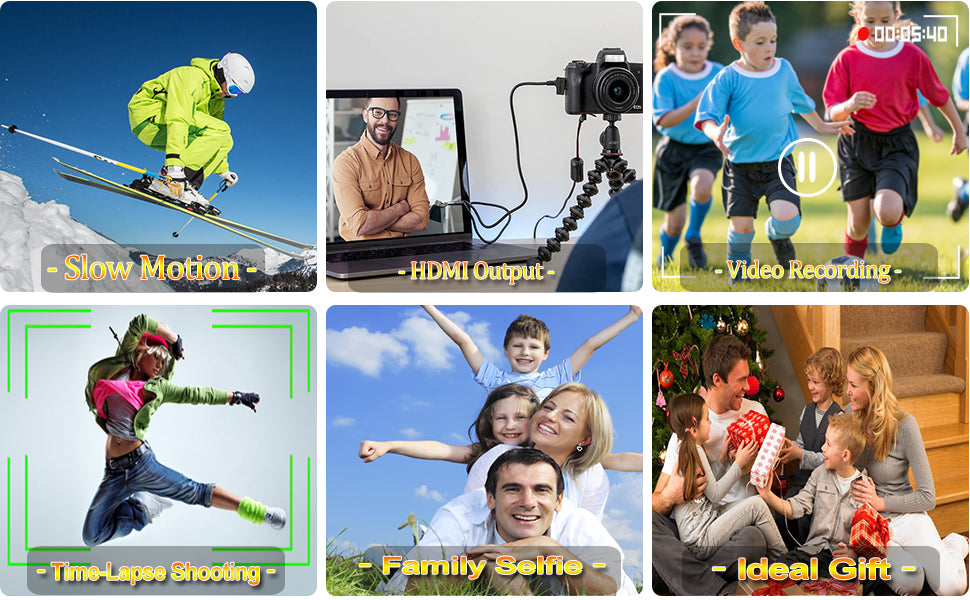 Focal Length 4K Camera For YouTube Vlogging With WiFi